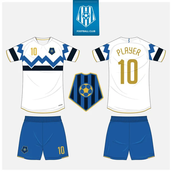 Fotboll Jersey Eller Fotboll Kit Mockup Mall Design För Sport — Stock vektor