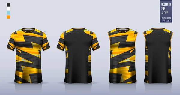 Modelo Camiseta Diseño Plantilla Camiseta Deportiva Para Camiseta Fútbol Kit — Archivo Imágenes Vectoriales