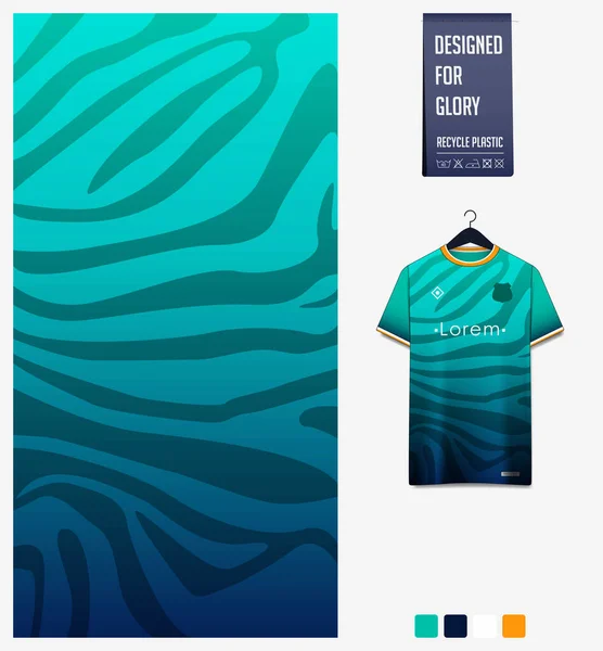 Fabric Pattern Design Abstract Pattern Green Gradient Background Soccer Jersey — Archivo Imágenes Vectoriales