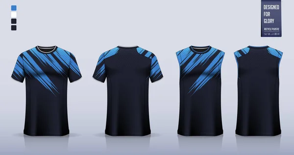 Fotboll Tröja Fotboll Kit Shirt Mockup Eller Sport Skjorta Mall — Stock vektor
