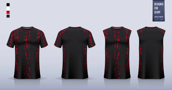 Modèle Shirt Modèle Chemise Sport Pour Maillot Football Kit Football — Image vectorielle