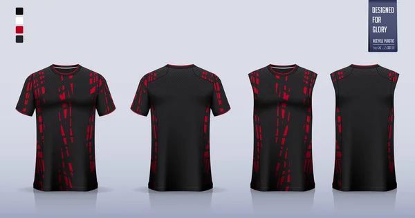 Shirt Mockup Nebo Sportovní Tričko Šablony Design Pro Fotbalový Dres — Stockový vektor