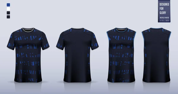 Shirt Mockup Sport Shirt Template Ontwerp Voor Voetbal Jersey Voetbal — Stockvector