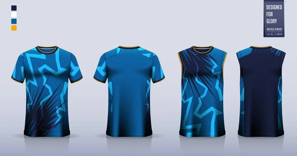 Diseño de plantilla de camiseta deportiva de jersey para fútbol