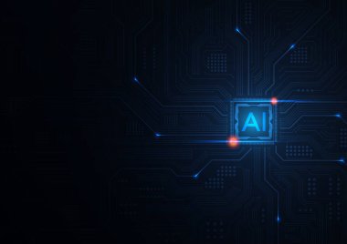 Bilgi işlemek ve analiz etmek için veri analistini gösteren yapay zeka ve büyük veri yönetim kavramı. Veri bilimi, analitik, bulut hesaplama, otomasyon için ideal. Vektör İllüstrasyonu.