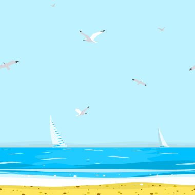 Vektör desen Beach