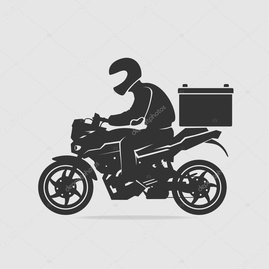 food delivery on motorcycle