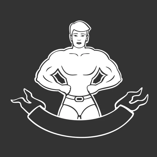 Vector de signo de gimnasio — Archivo Imágenes Vectoriales