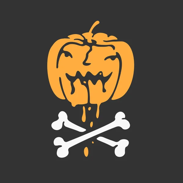 Halloween pumpkin vector icon — Stock Vector