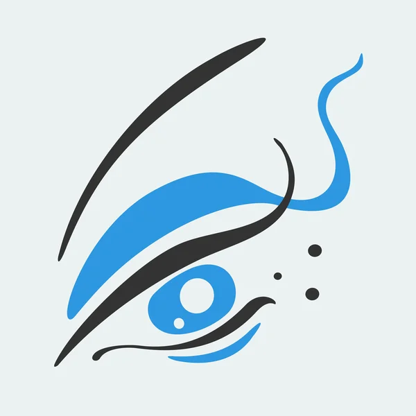 Symbol of female eye — Stock Vector