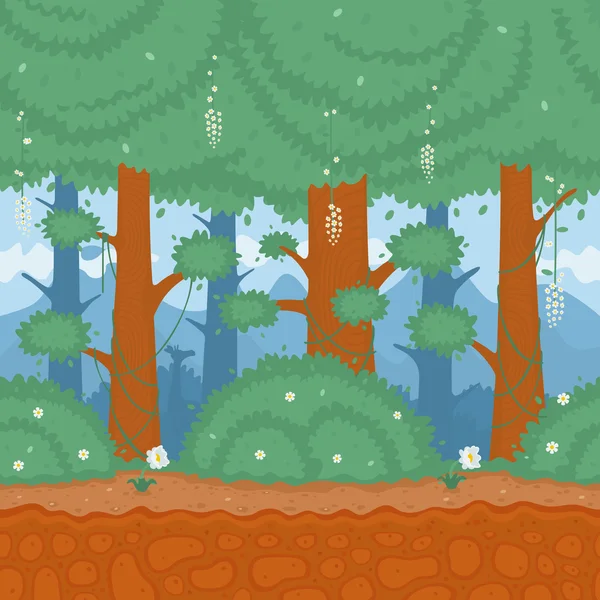 Modèle forêt naturelle — Image vectorielle