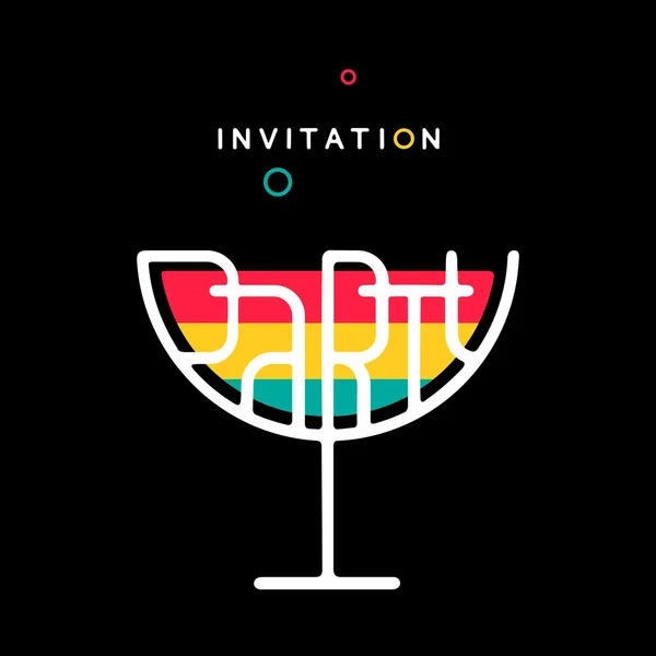 Invitation de fête — Image vectorielle