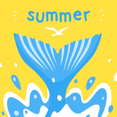 Balina kuyruğu arka plan