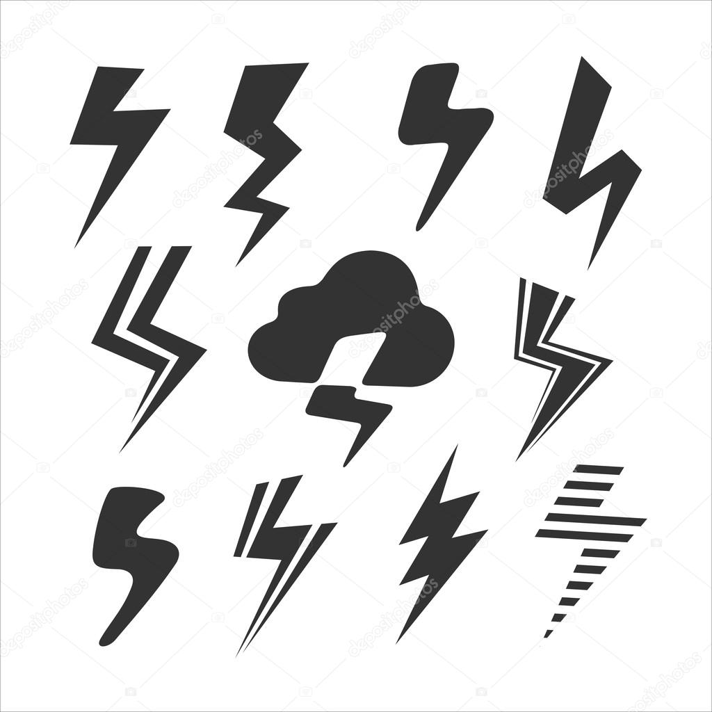 Set of Symbols Lightning