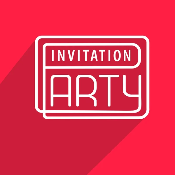 Tarjeta de invitación del partido — Archivo Imágenes Vectoriales