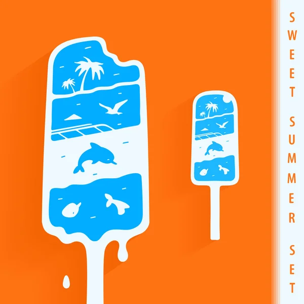 Symbole vectoriel Sweet Summer — Image vectorielle