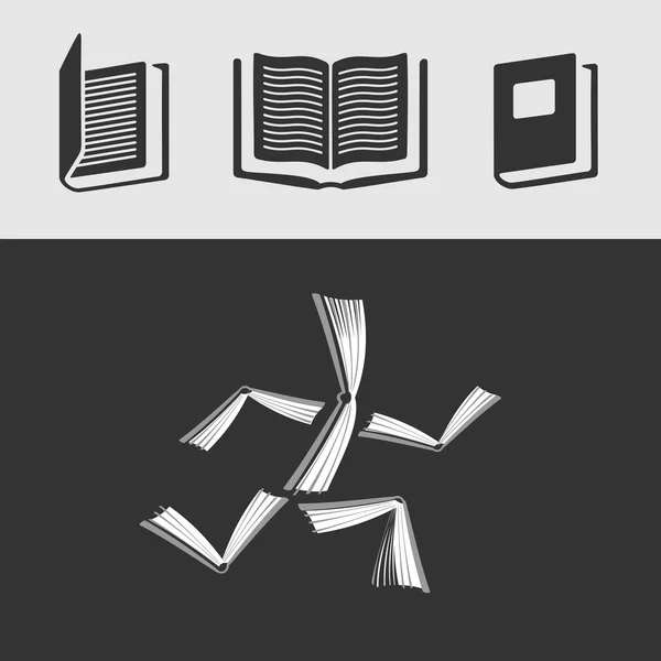 Conjunto de símbolos Libro — Archivo Imágenes Vectoriales