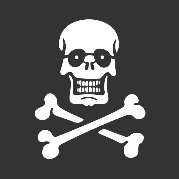 Vector Stencil Skull and Bones — Stockvector