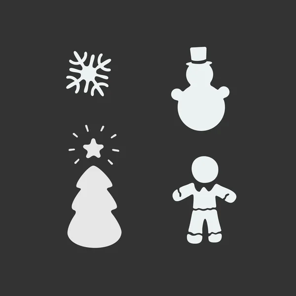 Pochoir de Noël vectoriel — Image vectorielle