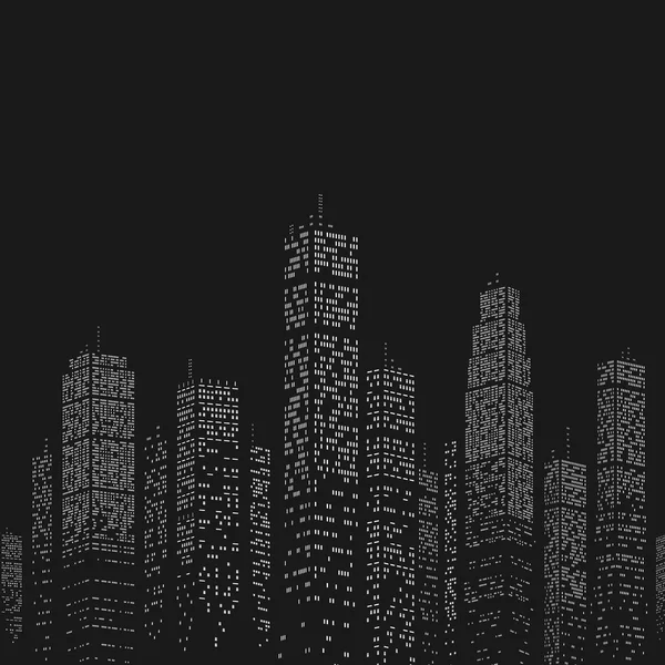 City gökdelen vektör desen