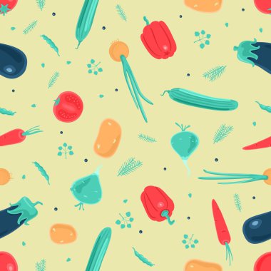 Dikişsiz desen sebze