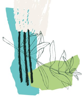 vektör eli çizilmiş sanat tahtası