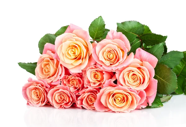 Bright pink bouquet of roses flowers — Stock Photo, Image