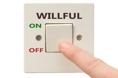 Anger management, switch off Willful clipart