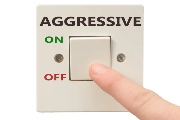 Manejo de la ira, apague Agresivo —  Fotos de Stock