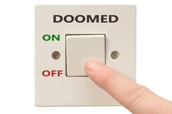 Dealing with Doomed, turn it off — Stock Photo, Image