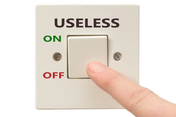 Dealing with Useless, turn it off — Stock Photo, Image