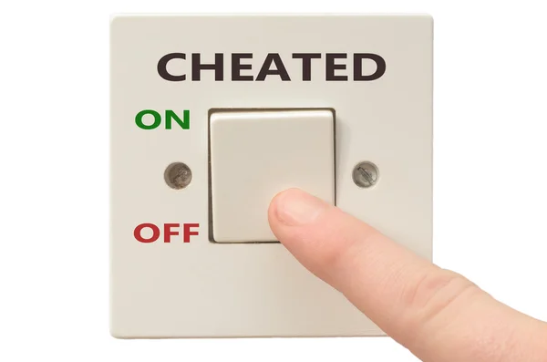 Cheated ile başa çıkma, kapatmak — Stok fotoğraf