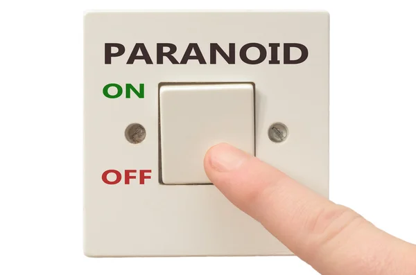 Paranoid ile başa çıkma, kapatmak — Stok fotoğraf