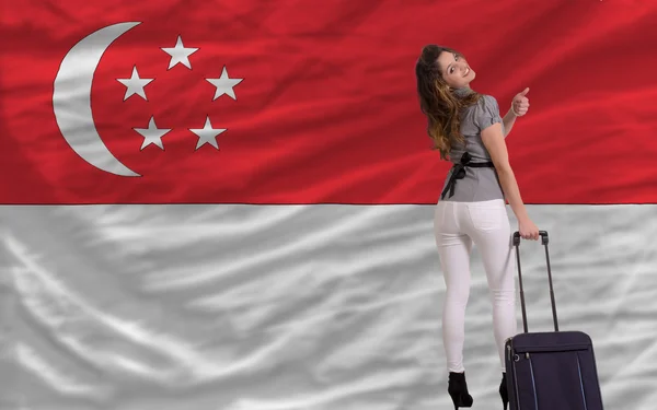Turist resa till singapore — Stockfoto