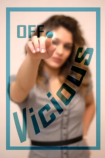 Anger management, turn off Vicious — Stock Photo, Image