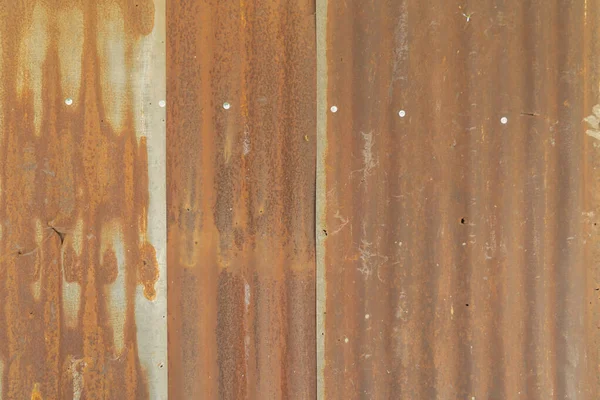 Tiras Metálicas Acero Rusty Metal Hierro Corrugado Pared Acero Zinc — Foto de Stock