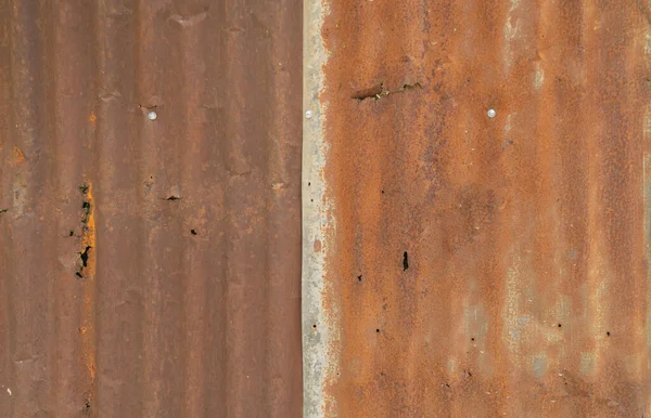 Tiras Metálicas Acero Rusty Metal Hierro Corrugado Pared Acero Zinc — Foto de Stock