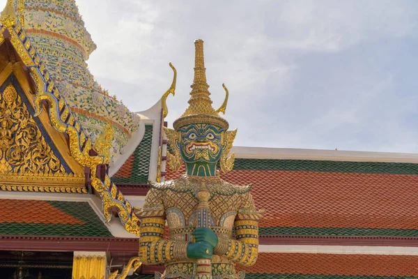 Bangkok Tayland Daki Zümrüt Buda Tapınağı Ndaki Altın Tapınak Dev — Stok fotoğraf