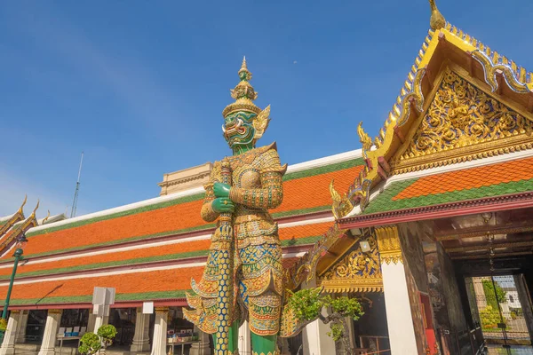 Bangkok Tayland Daki Zümrüt Buda Tapınağı Ndaki Altın Tapınak Dev — Stok fotoğraf
