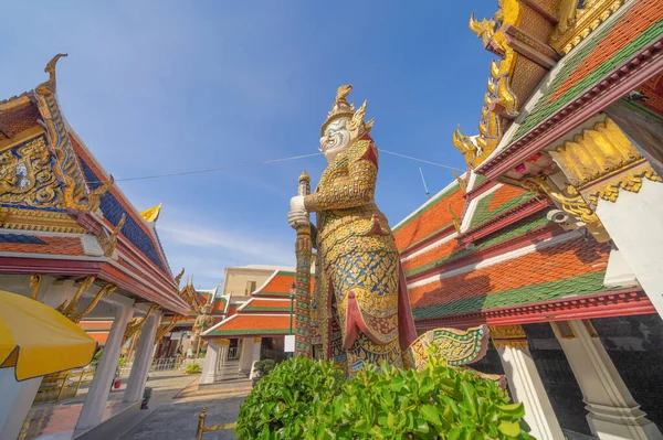 Bangkok Tayland Daki Zümrüt Buda Tapınağı Ndaki Altın Tapınak Dev — Stok fotoğraf