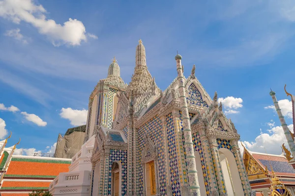 Guldpagod Vid Temple Emerald Buddha Bangkok Thailand Wat Phra Kaew — Stockfoto