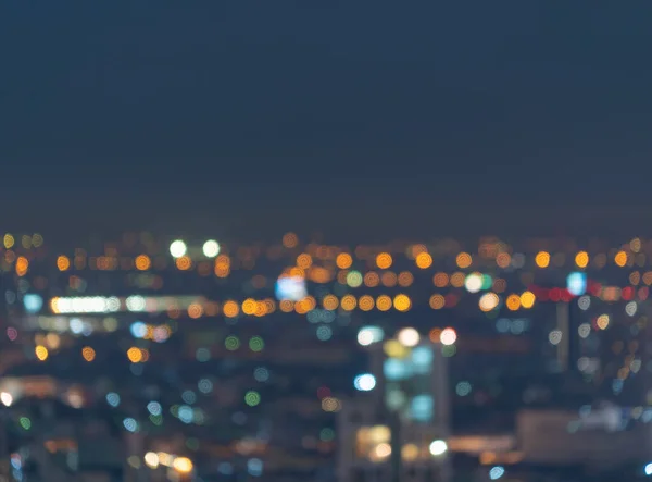 Bokeh Abstract Background Skyscraper Buildings Bangkok City Thailand Lights Blurry — Stock Photo, Image