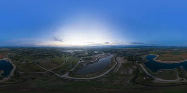 360 Panorama Por 180 Graus Ângulo Sem Costura Panorama Vista — Fotografia de Stock