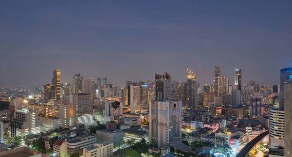 Bangkok Downtown Skyline Thailand Finansdistrikt Och Kontorshotell Smarta Städer Asien — Stockfoto