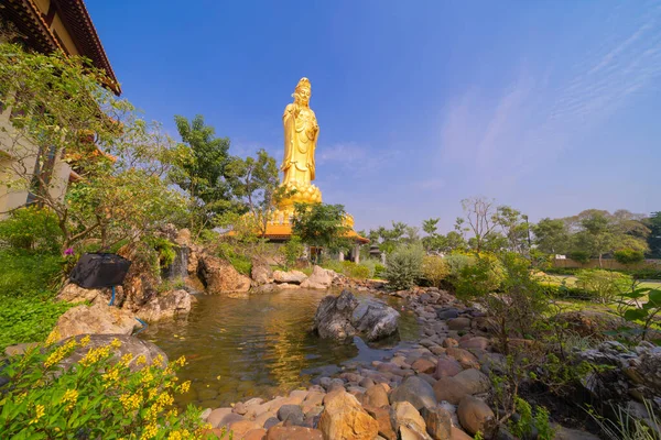 Богиня Гуан Їнь Шрин Храм Гуан Шань Таіхуа Бангкок Сіті — стокове фото