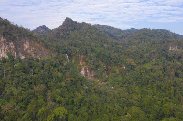 Wodospad Thi Lor Krajobraz Przyrody Tak Parku Naturalnym Największy Najwyższy — Zdjęcie stockowe
