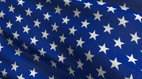Bandeira Nacional Dos Estados Unidos América Soprando Vento Isolado Para — Fotografia de Stock