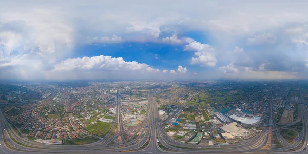 360 Panorama Por 180 Graus Ângulo Sem Costura Panorama Vista — Fotografia de Stock