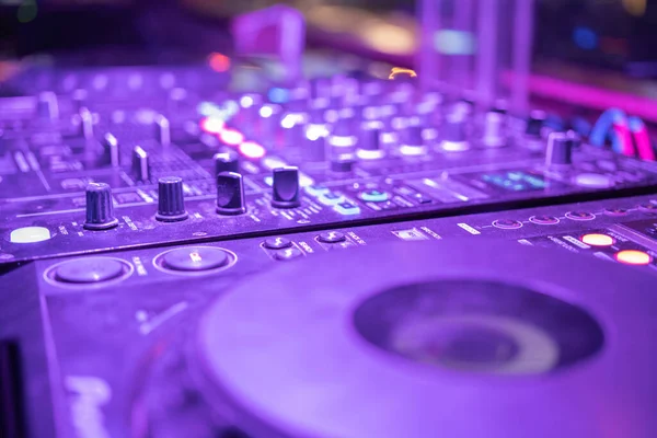 Mixes Players Track Nightclub Party Nightlife Disco Club Disco Pub — Stock Photo, Image