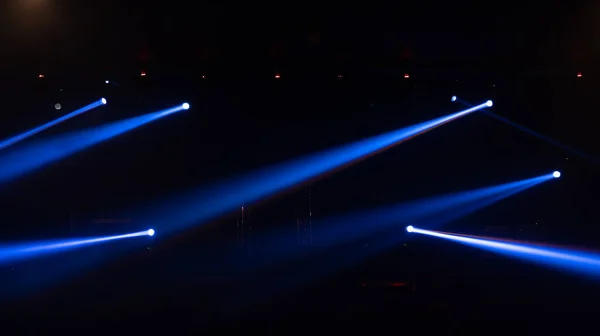 Pusty Koncert Sceniczny Kolorowym Oświetleniem Laserowym Reflektor Show Dyskotece Bar — Zdjęcie stockowe